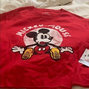 Disney Mickey Mouse Shirt in Red!! NWT
